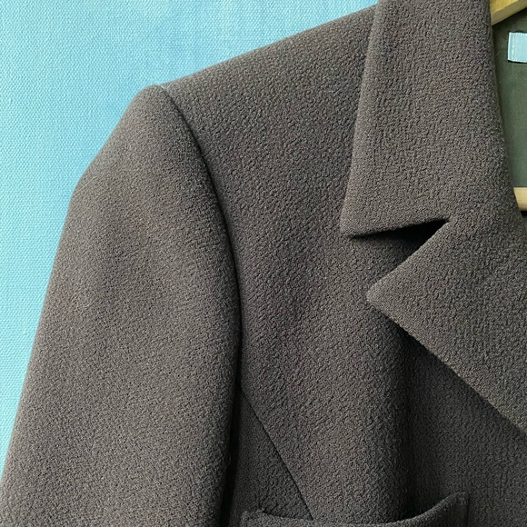 Vintage  EUC LUCA LUCA Chocolate Brown Blazer Size 40 Small - Picture 2 of 6